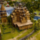 Templo hecho de madera - Rusia