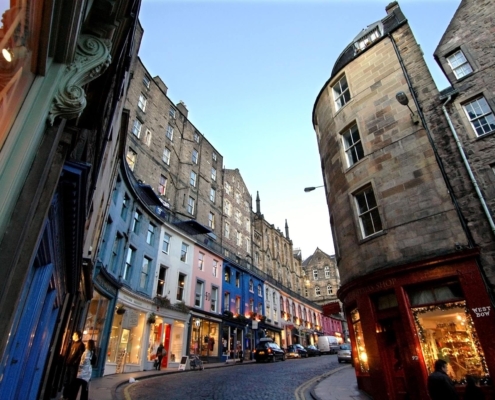 Antiguas tiendas de Edimburgo