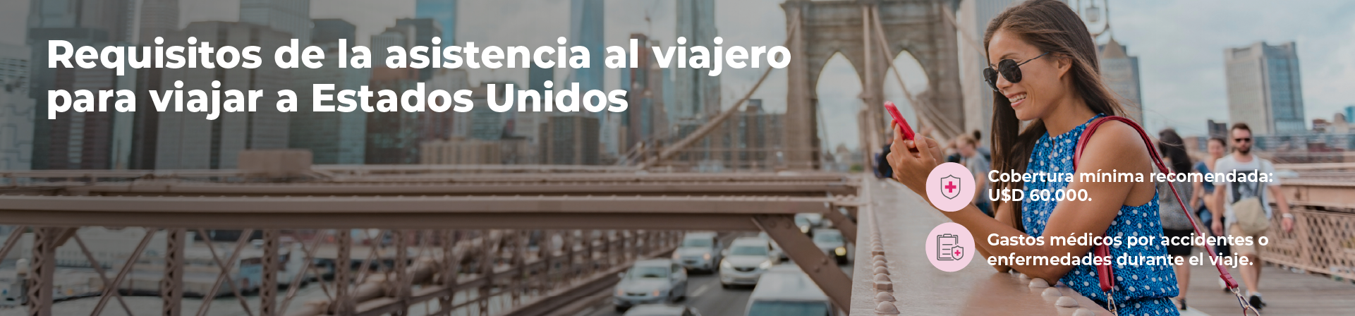 Requisitos para la asistencia al viajero para Estados Unidos