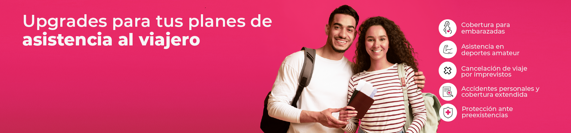 Upgrades para tus planes de asistencia al viajero