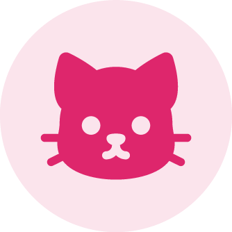 Ícono representativo de cobertura para gatos